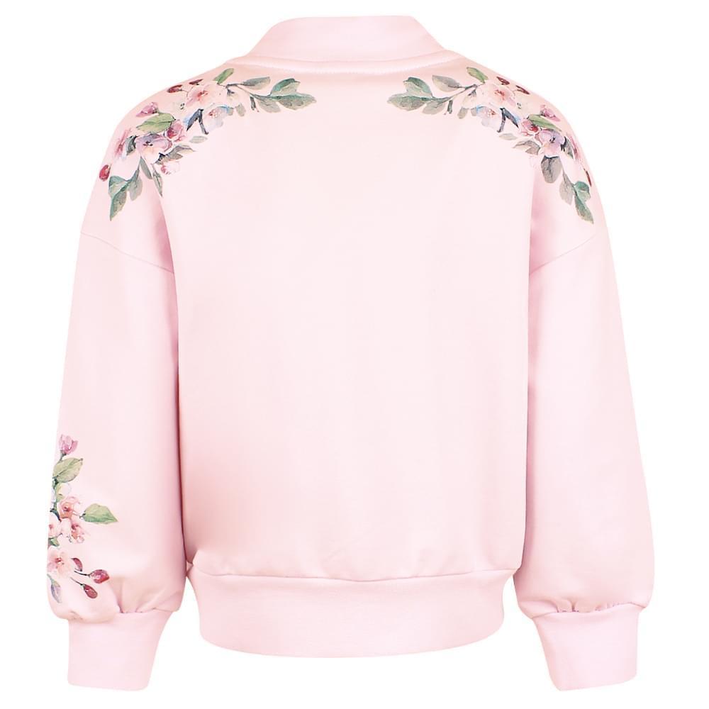 商品MONNALISA|Pink Floral Zip Up,价格¥304,第5张图片详细描述
