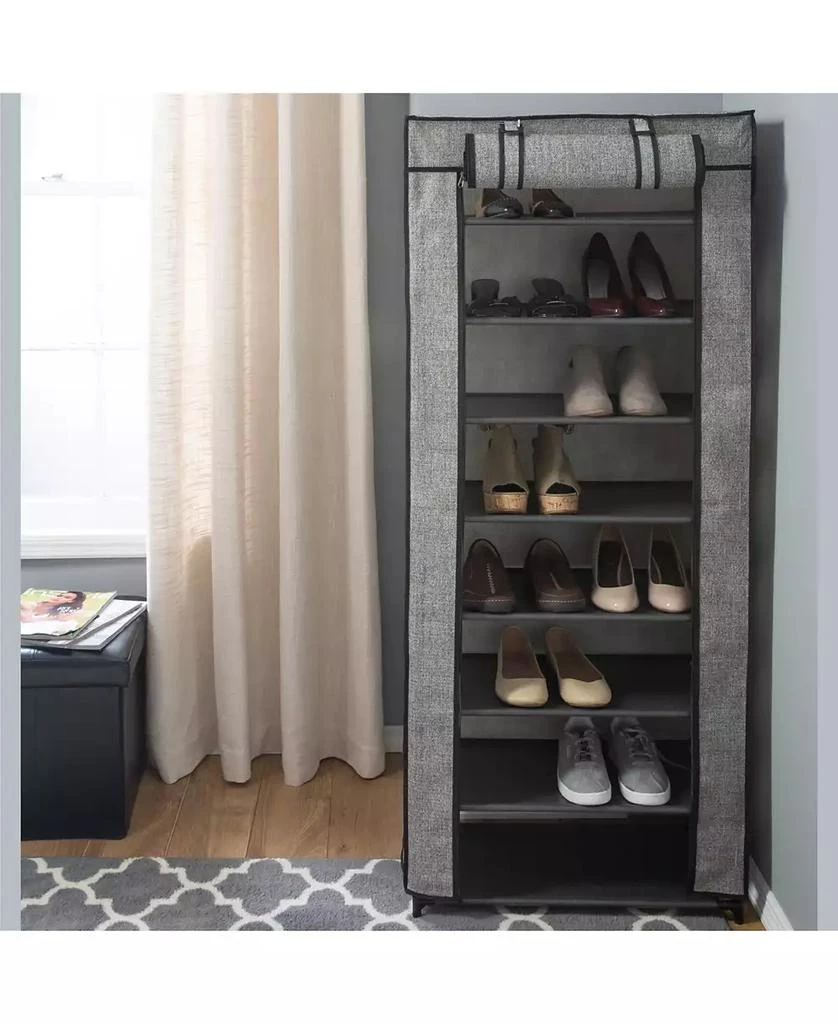 商品Simplify|8 Tier Shoe Organizer with Cover,价格¥259,第5张图片详细描述