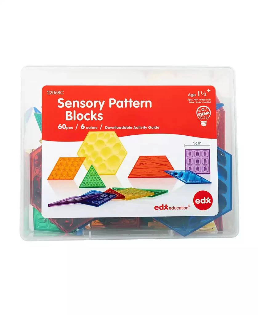 商品edxeducation|Translucent Sensory Pattern Blocks,价格¥291,第1张图片