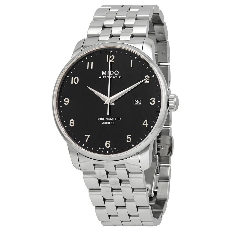 商品MIDO|Baroncelli Jubilee Automatic Chronometer Black Dial Men's Watch M0376081105200,价格¥3532,第1张图片