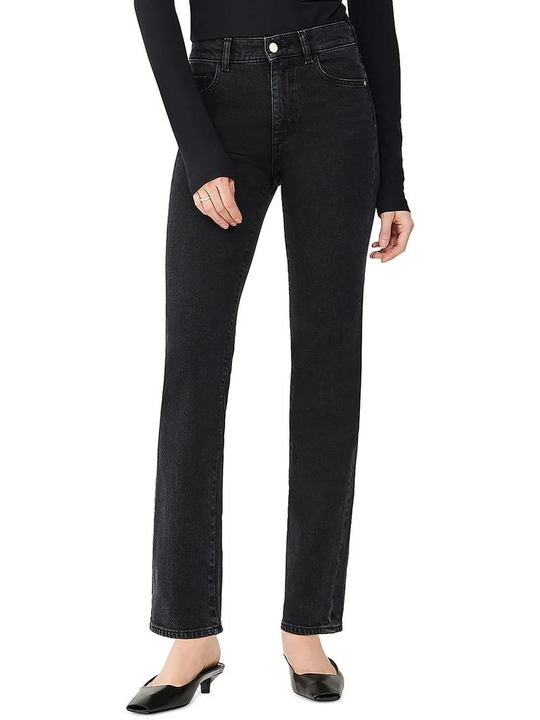 商品DL1961|Womens High Rise Straight Leg Straight Leg Jeans,价格¥493,第1张图片