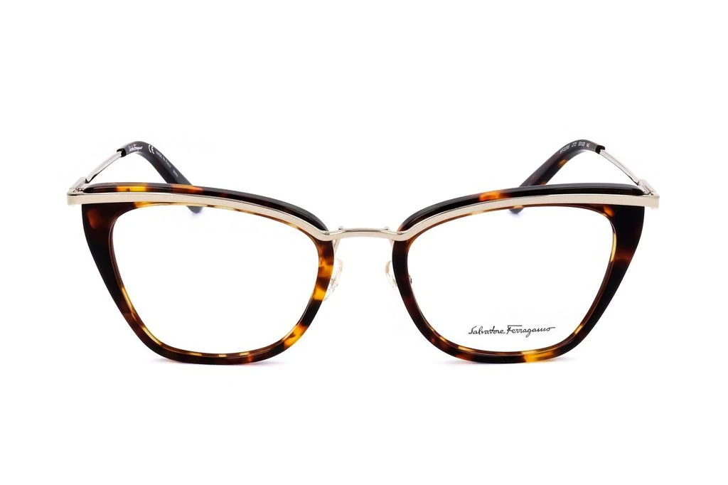 商品Salvatore Ferragamo|Salvatore Ferragamo Eyewear Cat-Eye Frame Glasses,价格¥1037,第1张图片