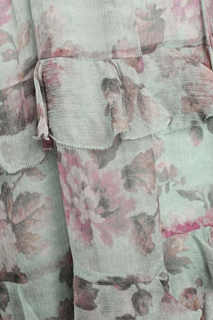 商品Zimmermann|Floral-print silk-georgette 碎花吊带裙,价格¥1441,第4张图片详细描述