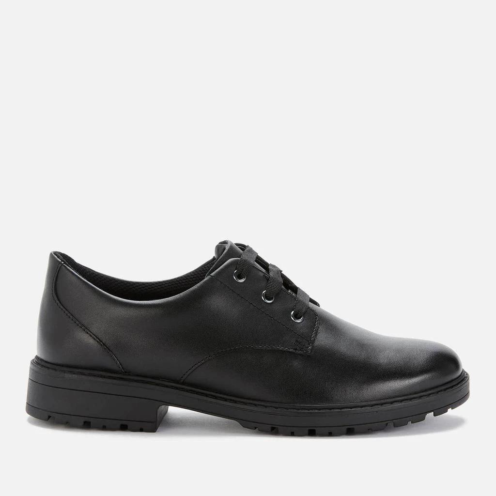 商品Clarks|Clarks Dempster Lace Youth School Shoes - Black Leather,价格¥169,第1张图片