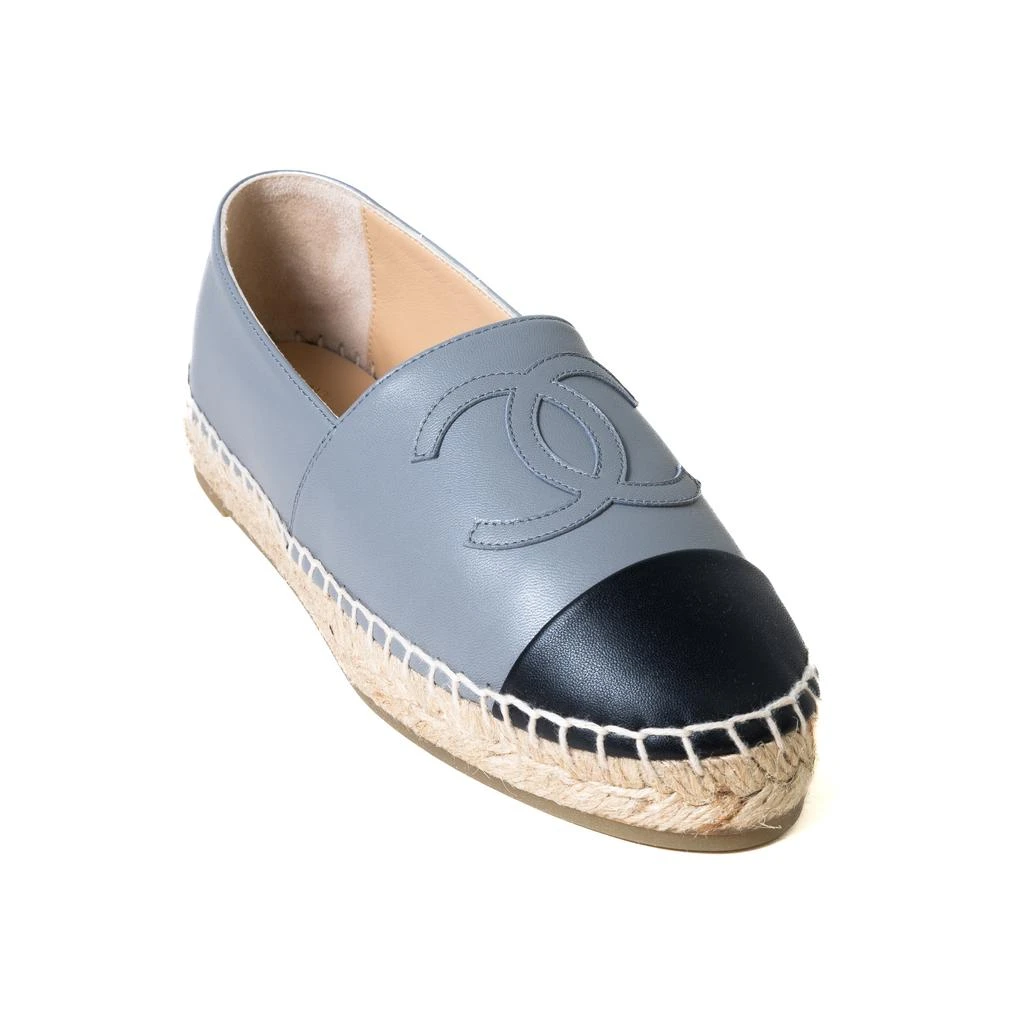 商品Chanel|Chanel  Lambskin Espadrilles Grey Black,价格¥7412,第1张图片