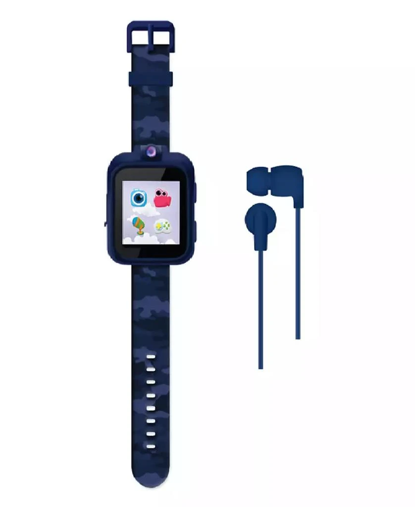 商品Playzoom|Kids Blue Camo Silicone Smartwatch 42mm Gift Set,价格¥193,第1张图片