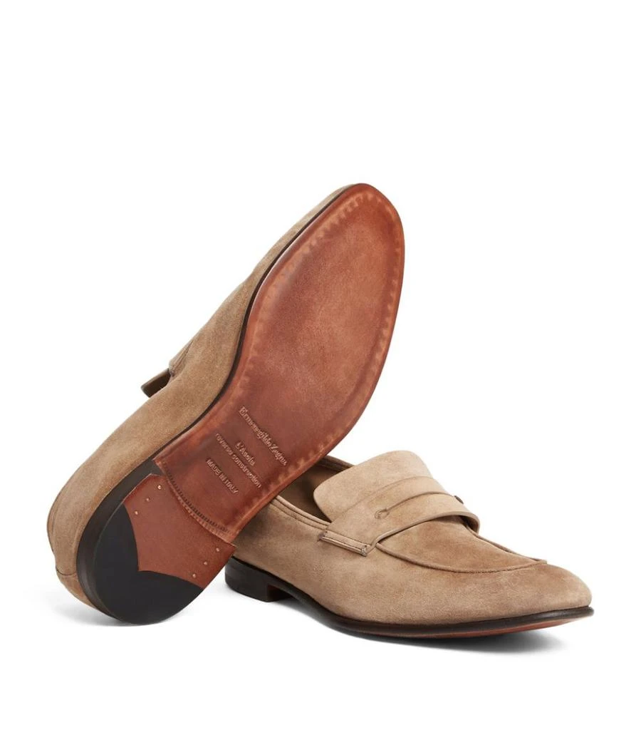商品Zegna|Suede L’Asola Loafers,价格¥7014,第4张图片详细描述