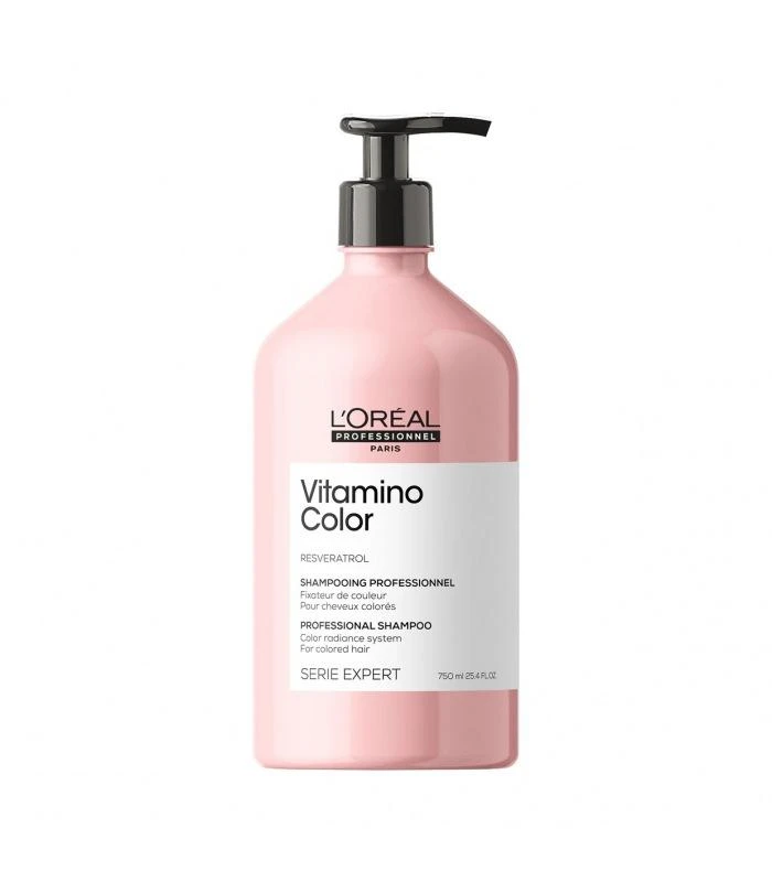 商品L'Oreal Paris|L'Oreal 欧莱雅PRO沙龙染后固色锁色护色蜜桃瓶洗发水 500ml,价格¥181,第1张图片