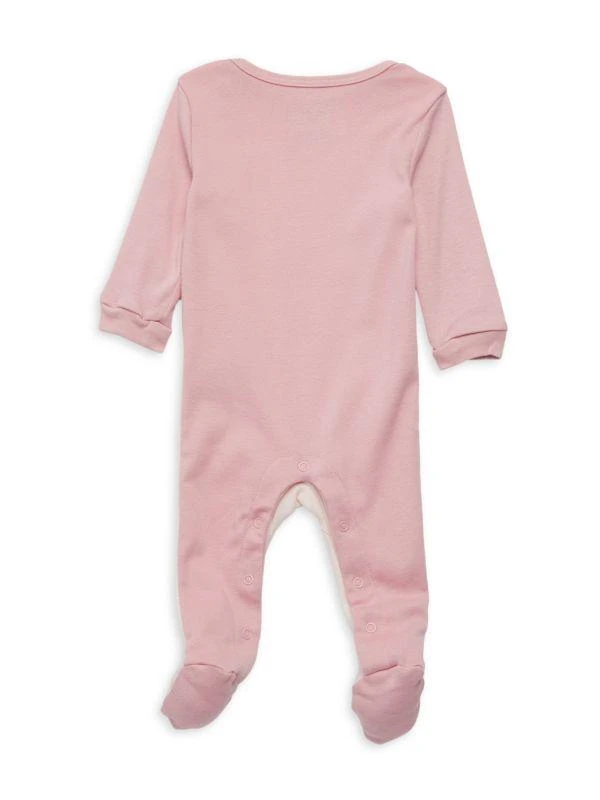 商品Calvin Klein|Baby Girl's Envelope Neckline Logo Coverall,价格¥136,第2张图片详细描述
