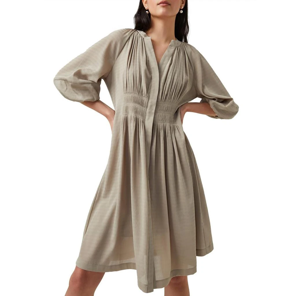 商品French Connection|French Connection Womens Cora Pleated Short Mini Dress,价格¥229,第1张图片