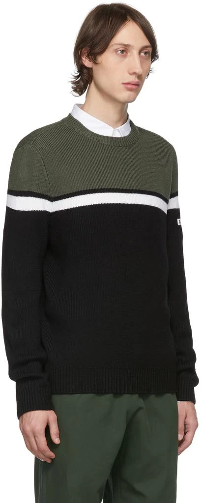 商品A.P.C.|Green & Black Mick Crewneck Sweater,价格¥1437,第2张图片详细描述