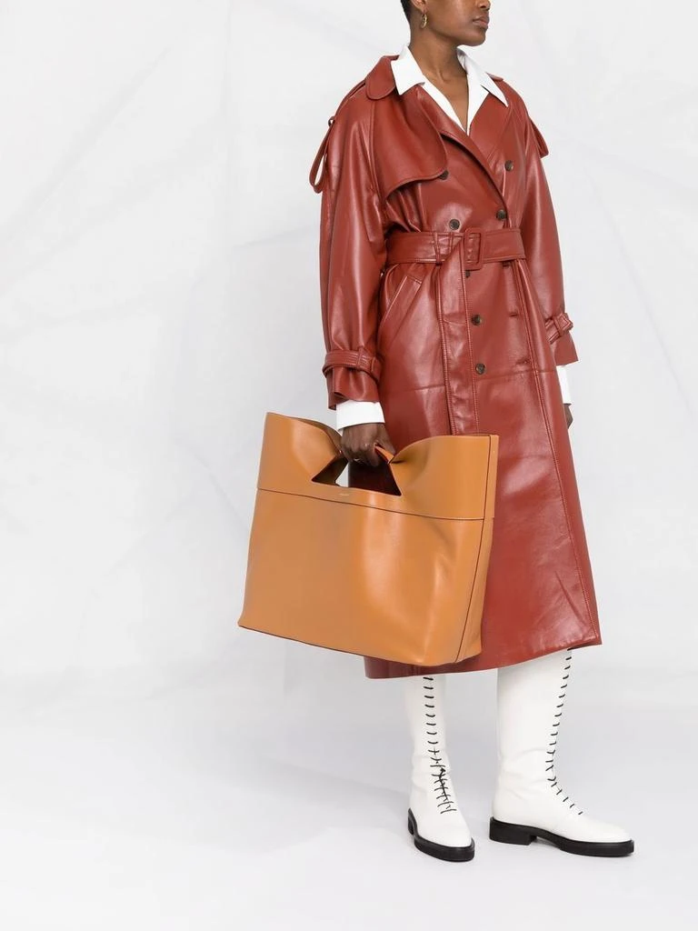 商品Alexander McQueen|ALEXANDER MCQUEEN - The Bow Large Leather Tote Bag,价格¥19544,第3张图片详细描述