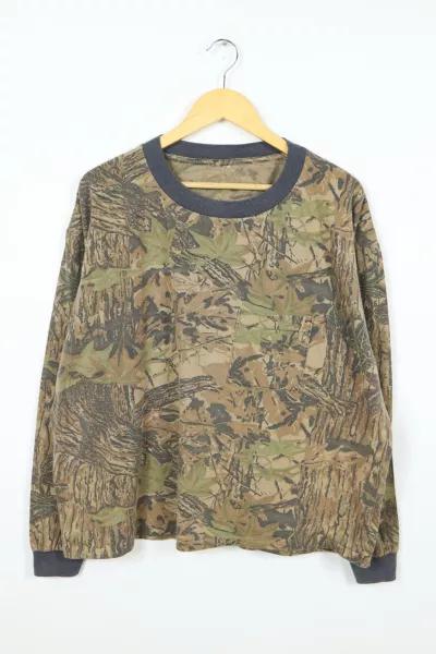 Vintage Long Sleeve Camo Tee 012商品第1张图片规格展示