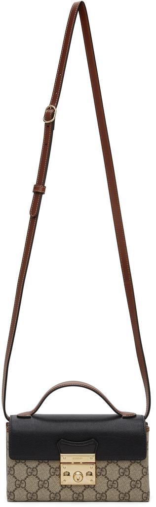 商品Gucci|Beige GG Supreme Mini Padlock Bag,价格¥10182,第6张图片详细描述