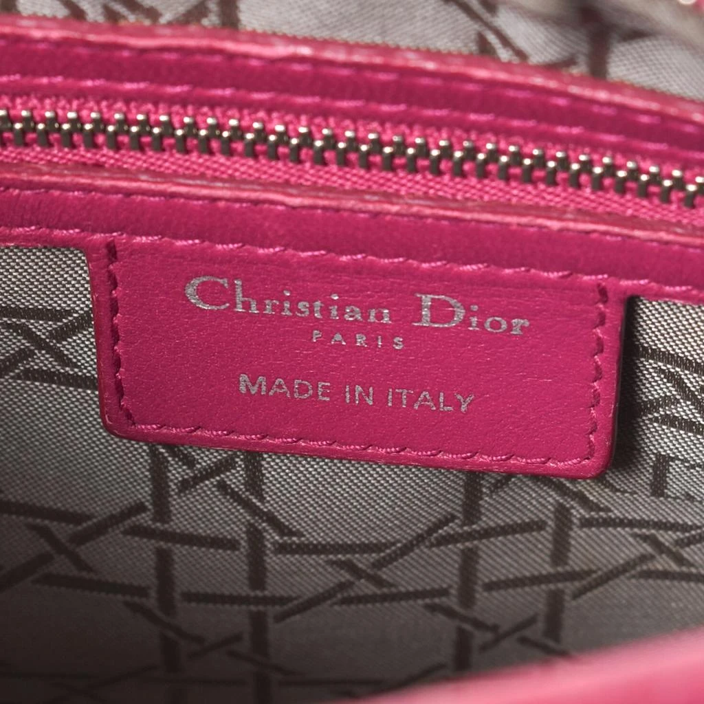 Christian Dior Violet Quilted Cannage Leather Lady Dior Medium Handbag 商品
