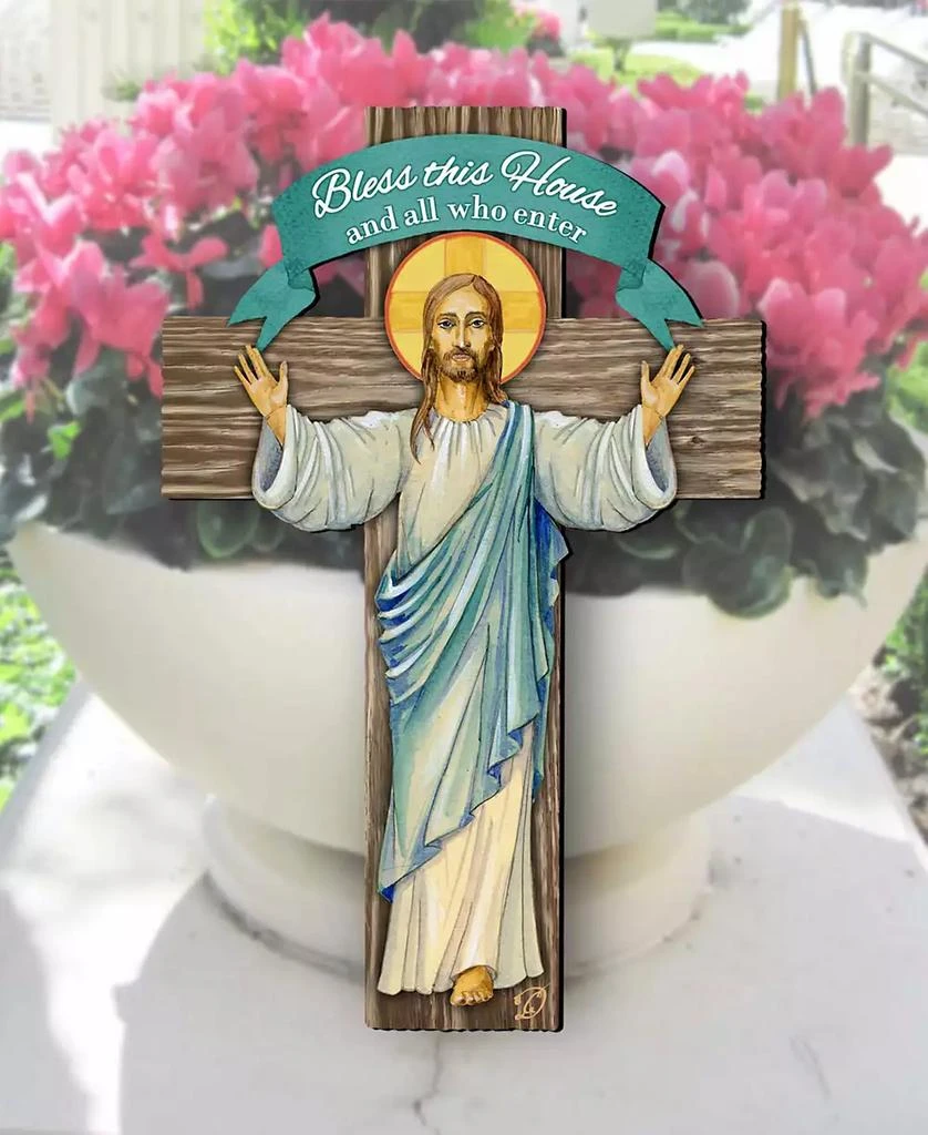 Holiday Wooden Door Decor Wall Decor Jesus Cross Door Decor G. DeBrekht 商品