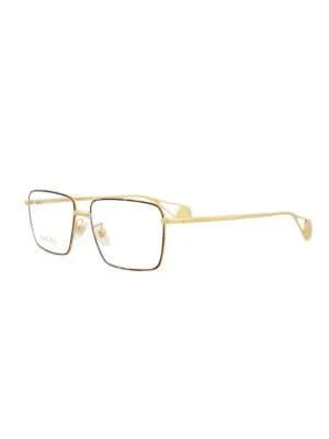 商品Gucci|55MM Rectangle Eyeglasses,价格¥1919,第4张图片详细描述