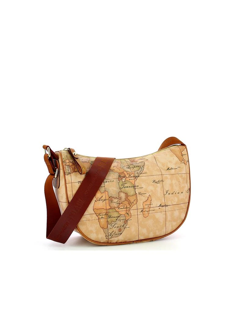 商品Alviero Martini|Geo Print Brown Small Half-Moon Shoulder Bag,价格¥887,第4张图片详细描述