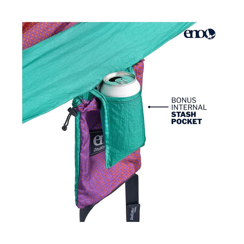 商品ENO|DoubleNest Hammock - Lightweight, Portable, 1 to 2 Person Hammock - For Camping, Hiking, Backpacking, Travel, a Festival, or the Beach - Fade/Seaglass,价格¥632,第3张图片详细描述