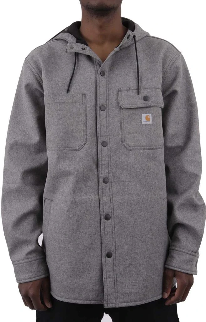 商品Carhartt|(105022) Rain Defender Relaxed Fit HW Hooded Shirt Jacket - Black Heather,价格¥668,第1张图片