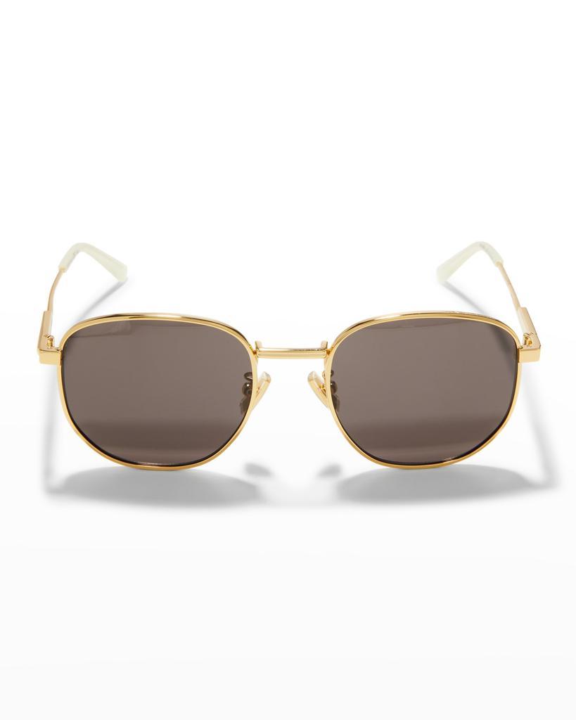 商品Bottega Veneta|Oval Metal Sunglasses,价格¥3083,第5张图片详细描述