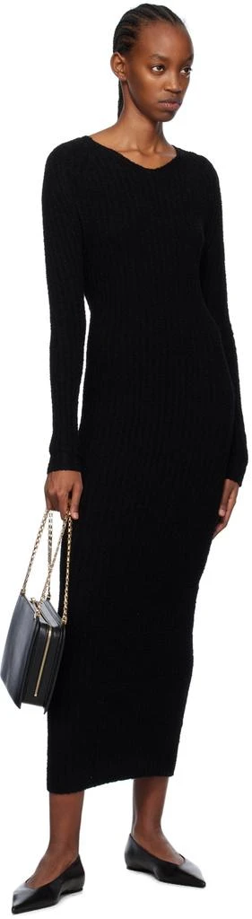 商品Totême|Black V-Neck Maxi Dress,价格¥5077,第4张图片详细描述