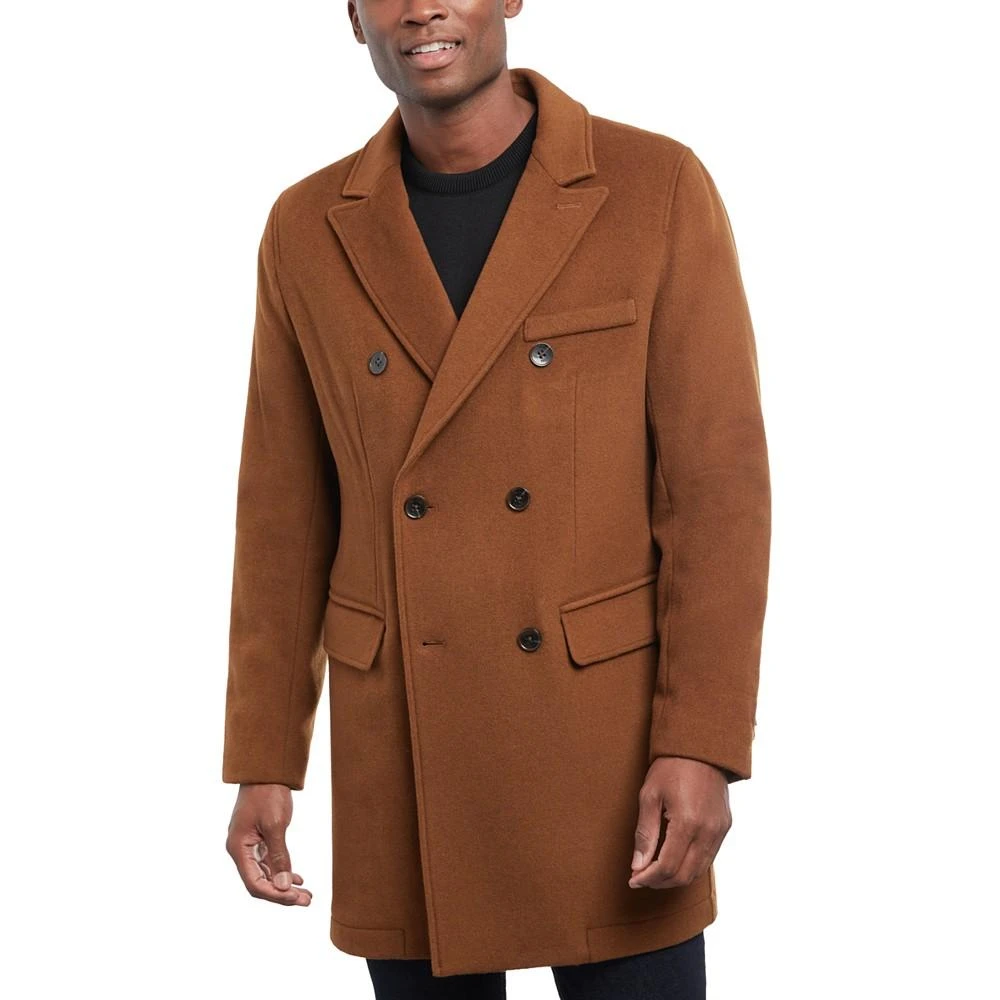商品Michael Kors|Men's Lunel Wool Blend Double-Breasted Overcoat,价格¥920,第3张图片详细描述