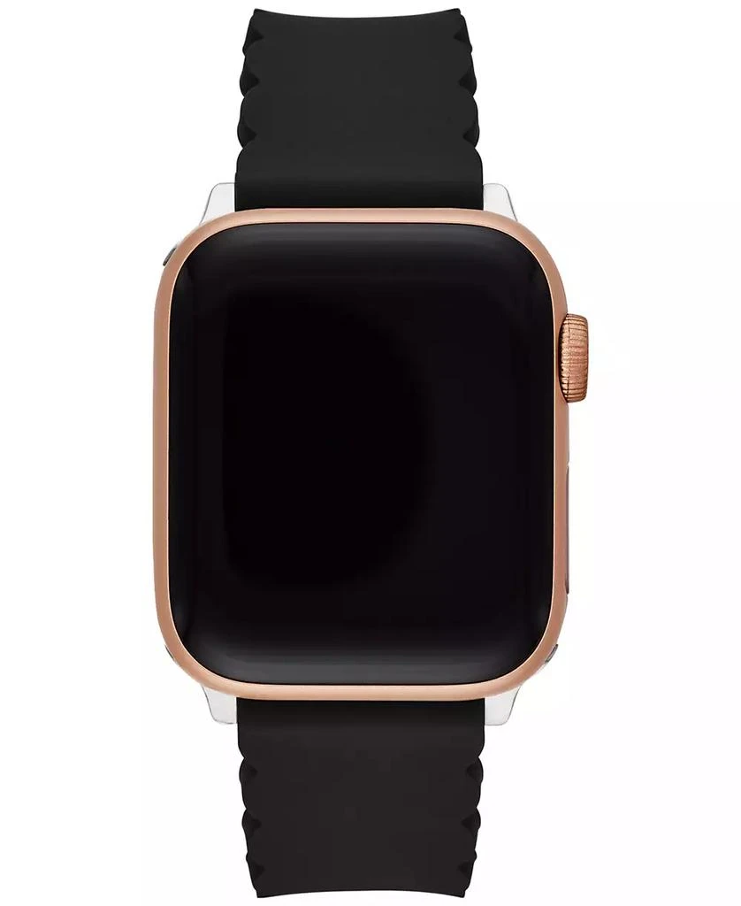 商品Kate Spade|Women's Black Silicone Scallop Apple Watch Strap,价格¥525,第1张图片