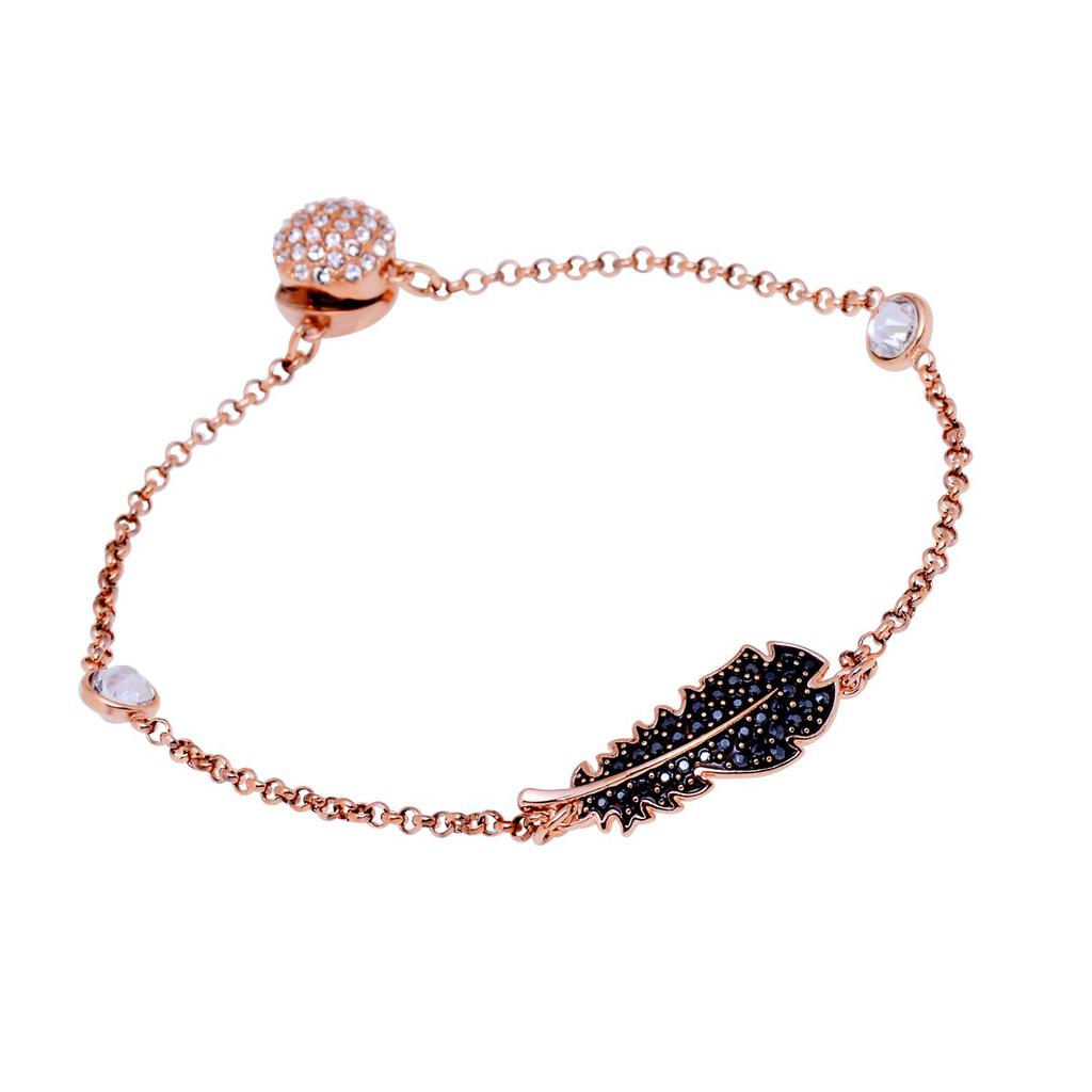 Swarovski Remix Rose-Gold Tone Plated And Crystal Strand Bracelet 5495340商品第1张图片规格展示