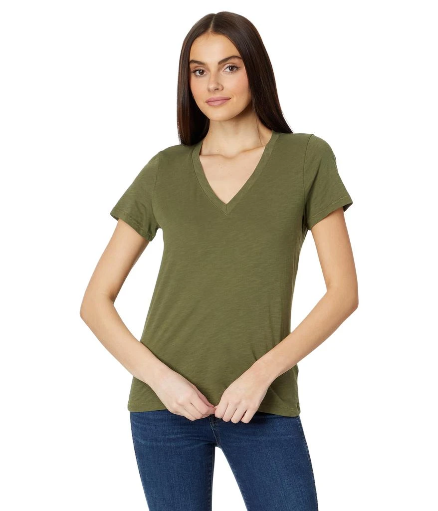 商品Madewell|Whisper Cotton V-Neck Tee,价格¥91,第1张图片