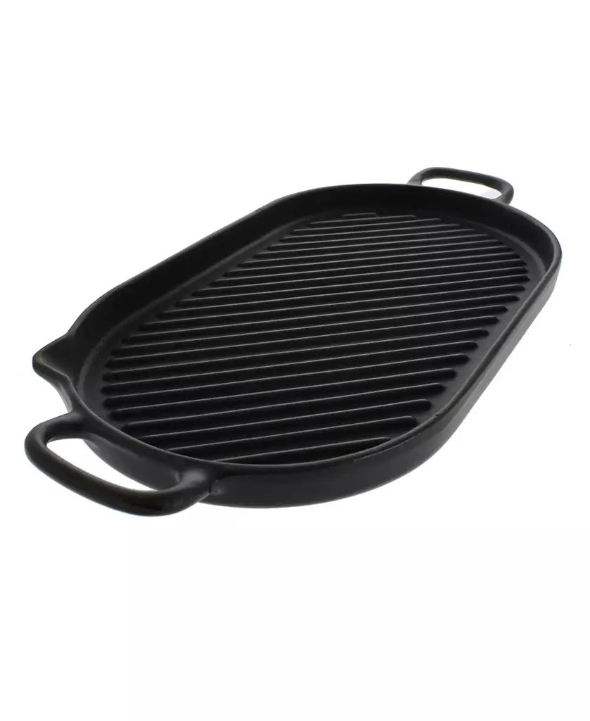 商品Chasseur|French Oval Cast Iron Grill Pan, 18-inch,价格¥1129,第2张图片详细描述