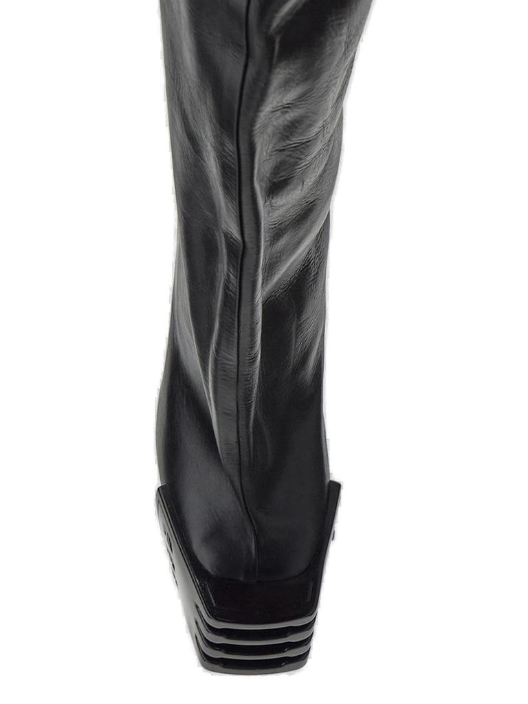 Rick Owens Thigh High Platform Boots商品第4张图片规格展示