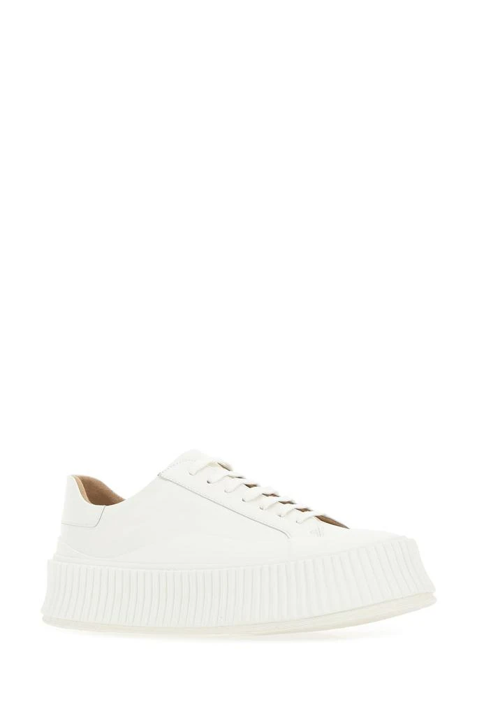 商品Jil Sander|White leather and rubber sneakers,价格¥2681,第1张图片