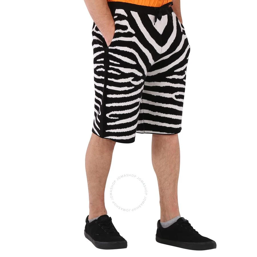 商品Burberry|Men's Janson Zebra Print Wool Blend Knit Shorts,价格¥693,第2张图片详细描述