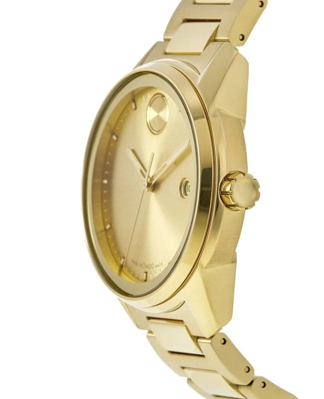 商品Movado|Movado Bold Verso Gold Dial Gold Steel Men's Watch 3600861,价格¥4592,第3张图片详细描述