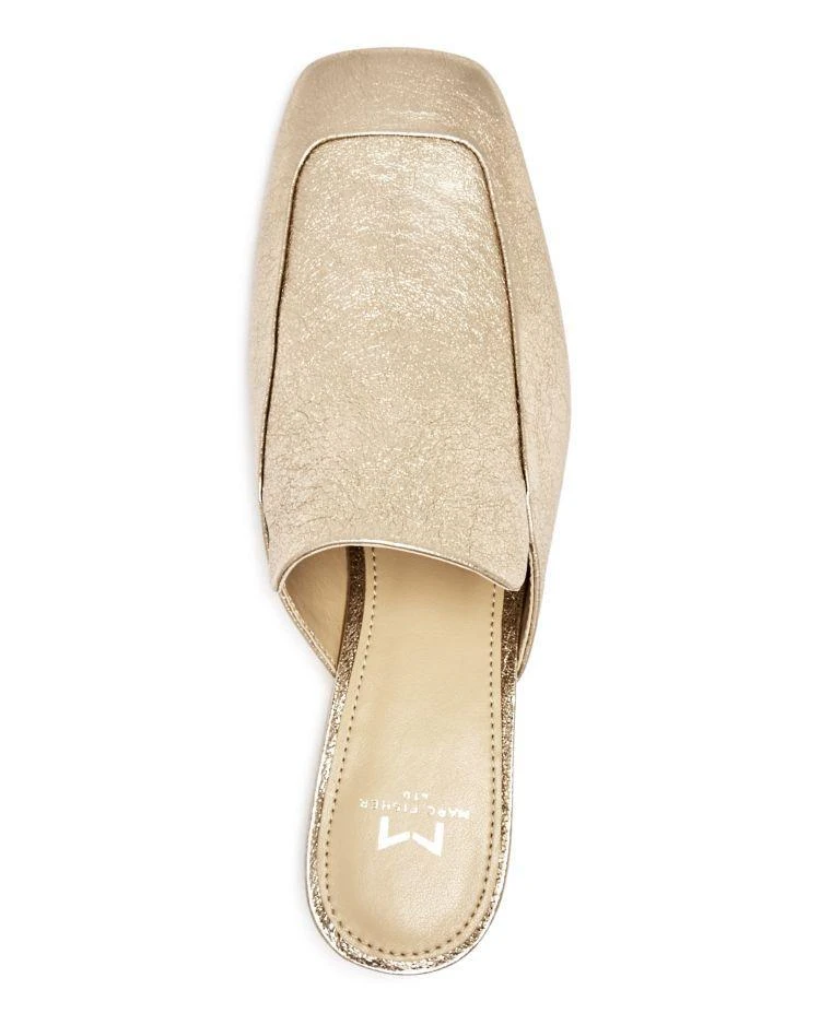 商品Marc Fisher|Women's Lailey Metallic Square Toe Loafer Mules,价格¥532,第4张图片详细描述