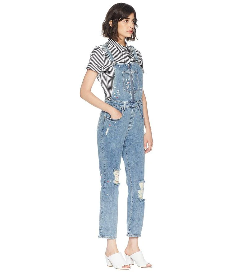 商品Juicy Couture|Floral Embroidered Denim Overall,价格¥359,第4张图片详细描述