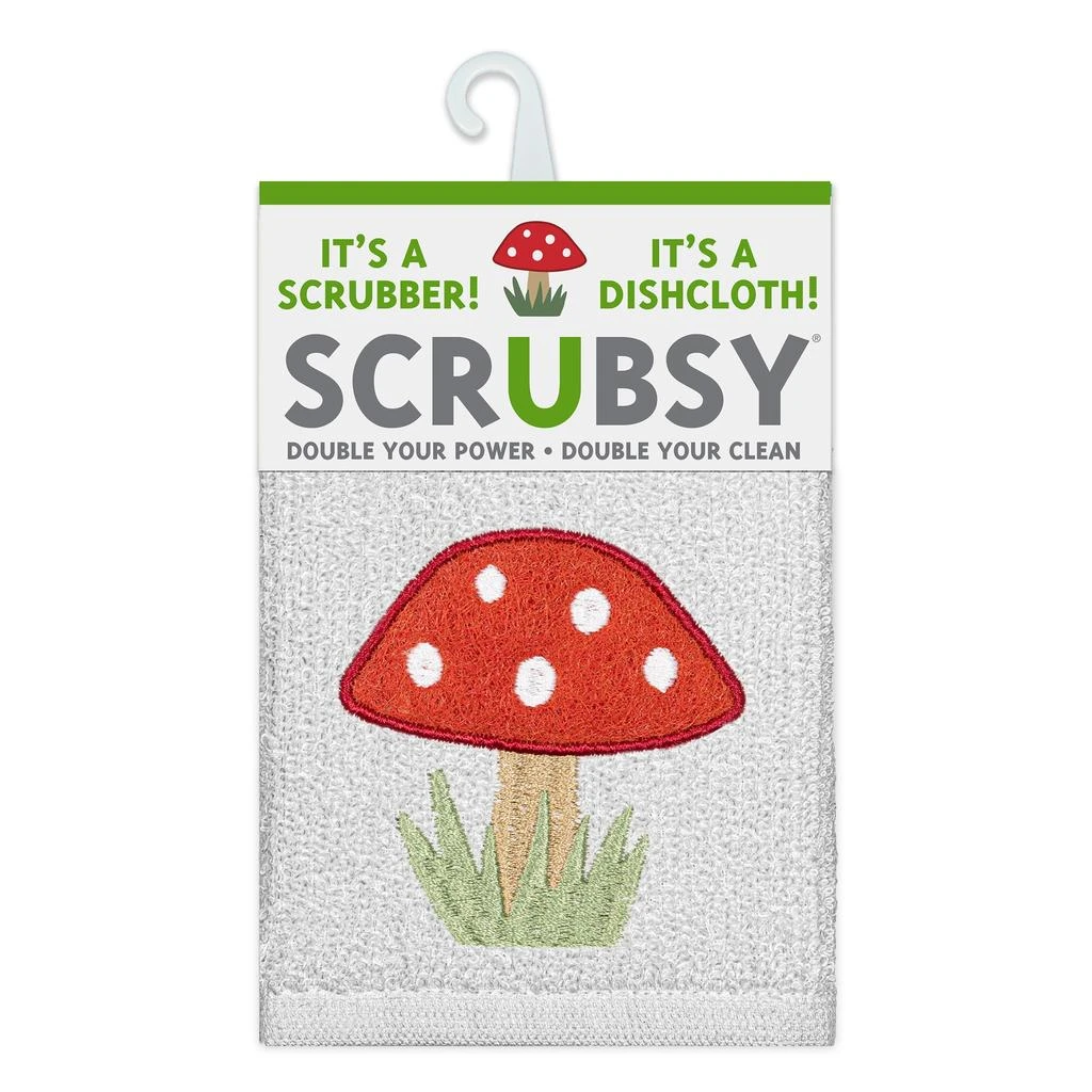商品MU Kitchen|MU Kitchen Scrubsy Dishcloth and Scrubber, Set of 2, Mushroom,价格¥111,第2张图片详细描述