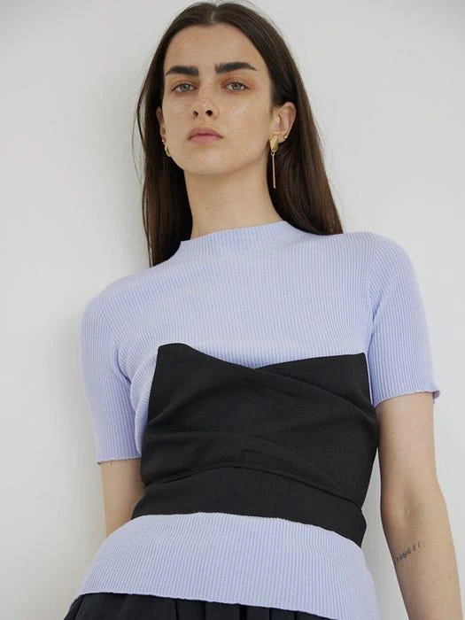 商品EKHON|EKHON Perrier Super Fine Knit Top (Apple Green),价格¥756,第5张图片详细描述