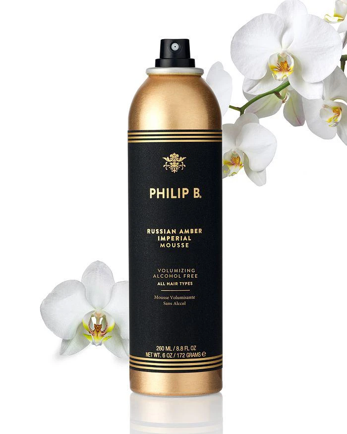 商品Philip B|俄罗斯皇家琥珀丰盈定型摩丝 亮发蓬松造型 200ML,价格¥405,第3张图片详细描述