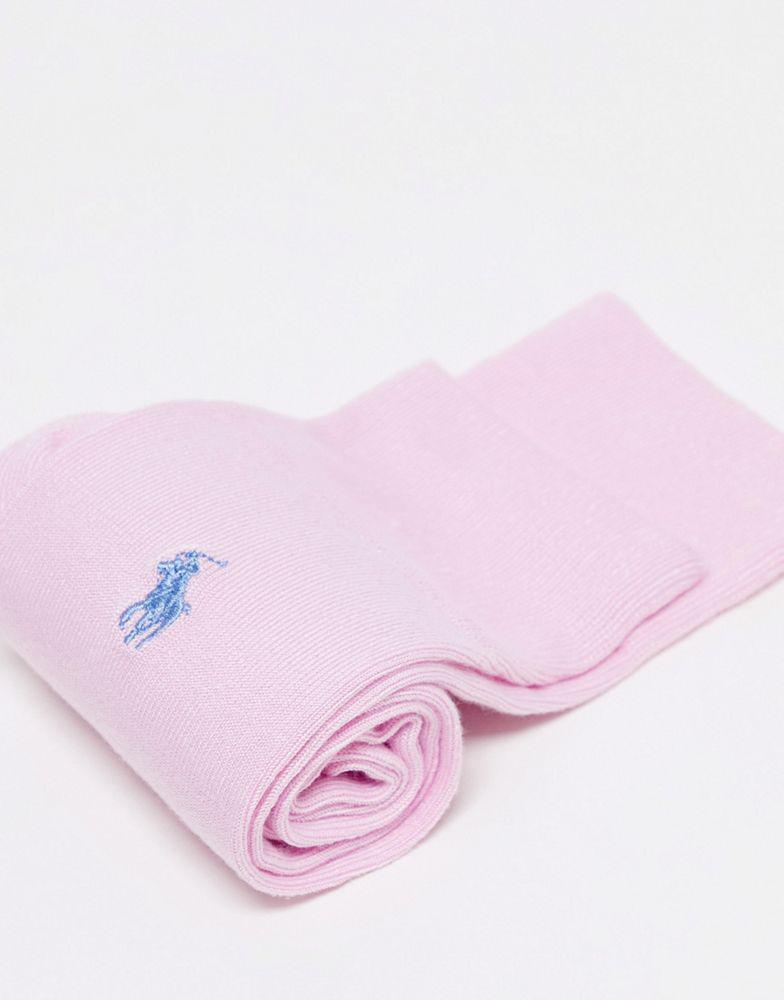 Polo Ralph Lauren 3 pack socks in pink, blue and yellow with logo商品第4张图片规格展示