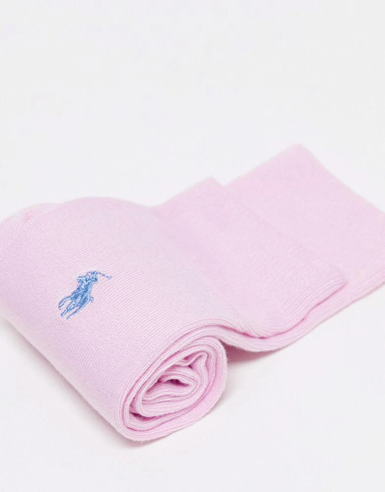 商品Ralph Lauren|Polo Ralph Lauren 3 pack socks in pink, blue and yellow with logo,价格¥220,第4张图片详细描述