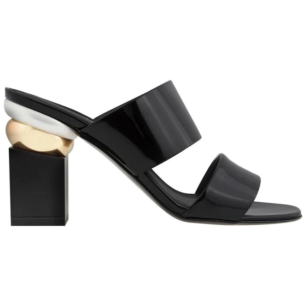 商品Salvatore Ferragamo|Salvatore Ferragamo Ladies Sculptured Heel Mules, Brand Size 5.5 D,价格¥2226,第1张图片