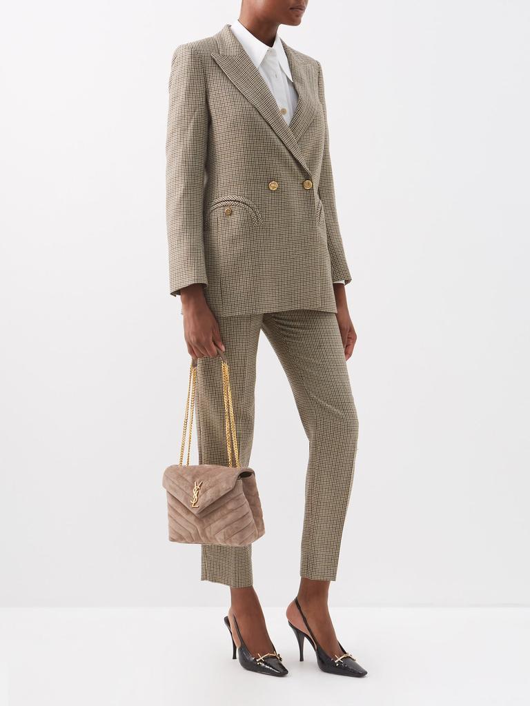 商品Yves Saint Laurent|Loulou small quilted-suede shoulder bag,价格¥16464,第4张图片详细描述