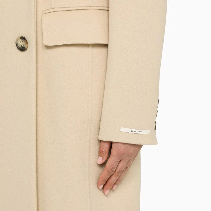 商品Max Mara|Ivory wool double-breasted coat,价格¥5932,第4张图片详细描述