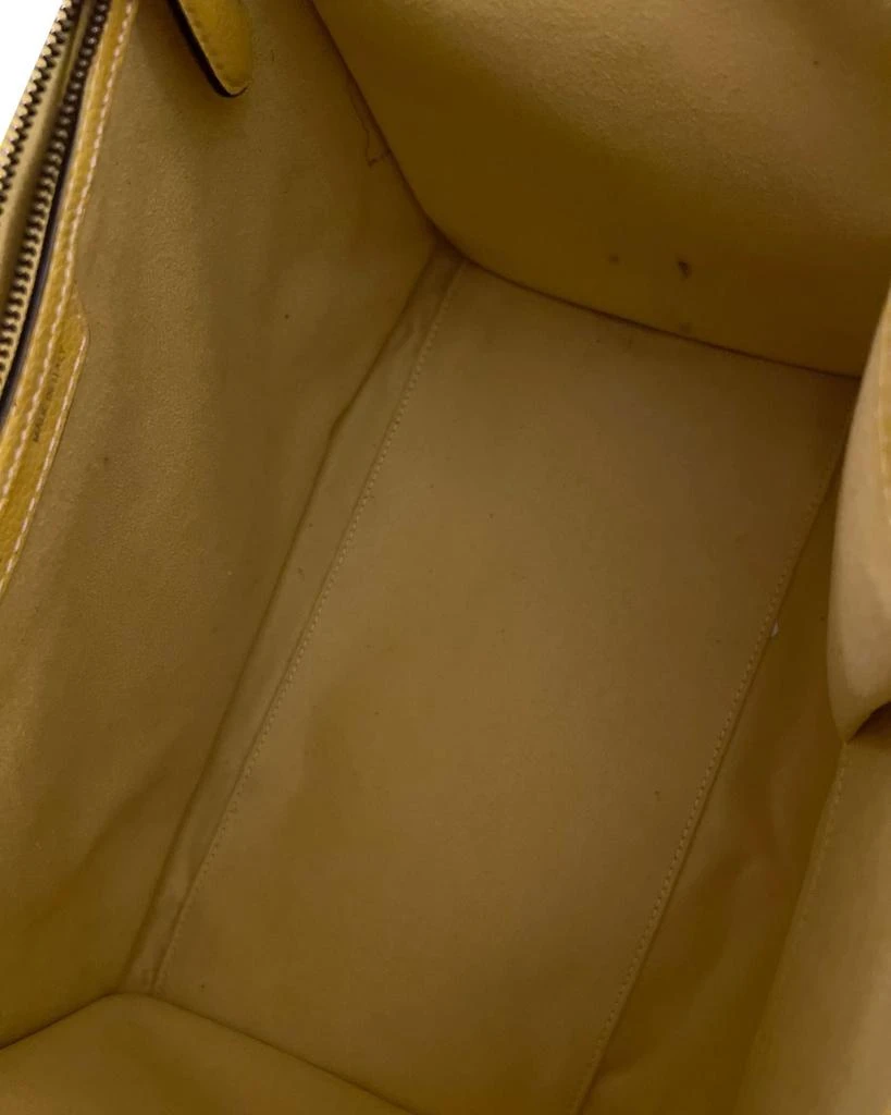 商品[二手商品] Celine|Celine Mini Luggage Tote Bag in Yellow Calfskin Leather,价格¥10751,第5张图片详细描述