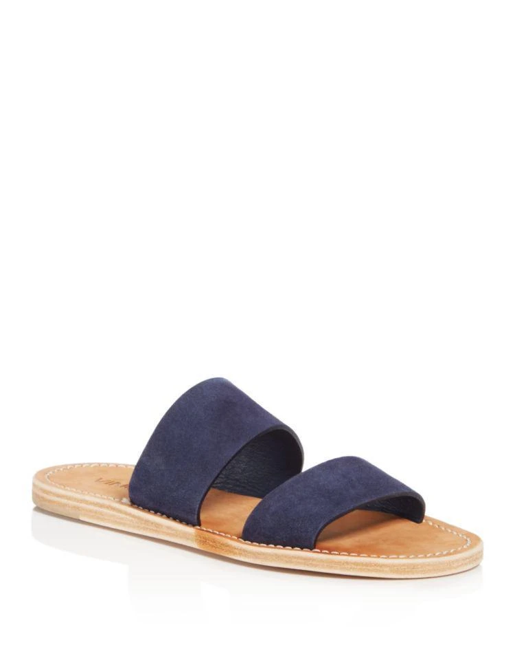 商品Vince|Women's Travis Suede Flat Slide Sandals,价格¥1347,第1张图片