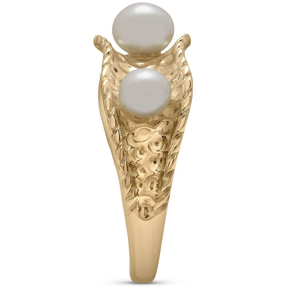 商品Macy's|Cultured Freshwater Pearl (4-5mm) Nugget Ring in 14k Gold-Plated Sterling Silver,价格¥260,第4张图片详细描述