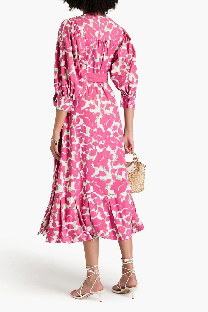 商品Diane von Furstenberg|Roxanna floral-print cotton-blend poplin midi wrap dress,价格¥1336,第3张图片详细描述