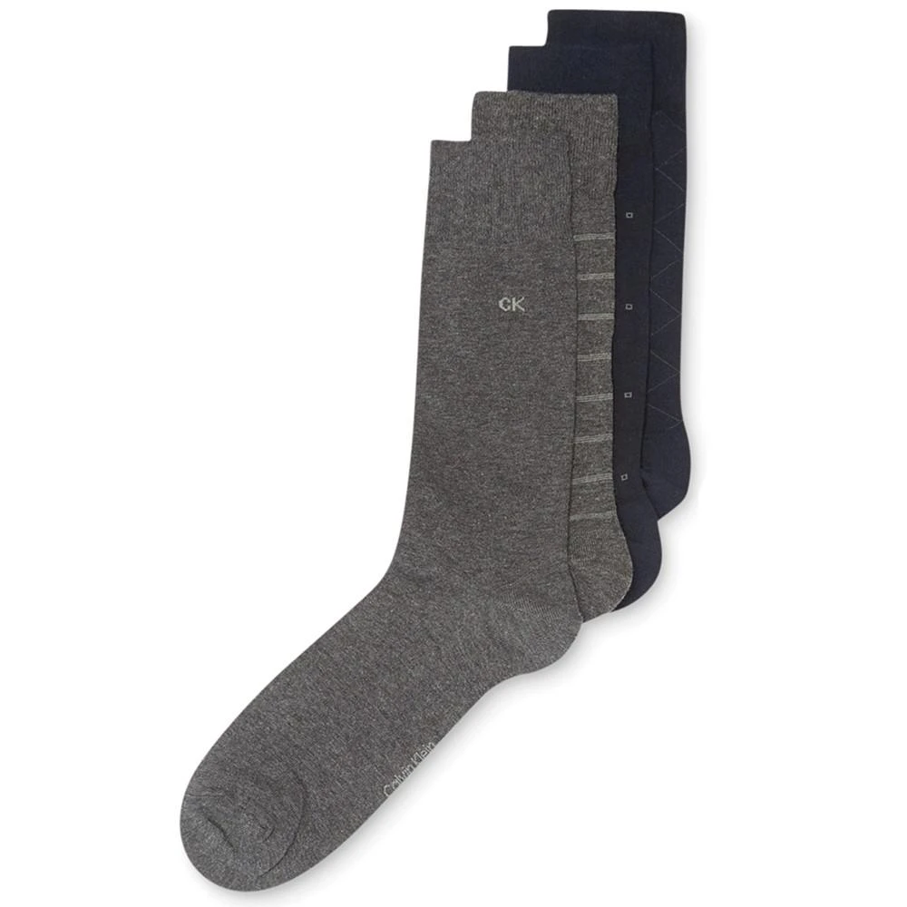 商品Calvin Klein|4-Pack Patterned Dress Socks,价格¥135,第1张图片